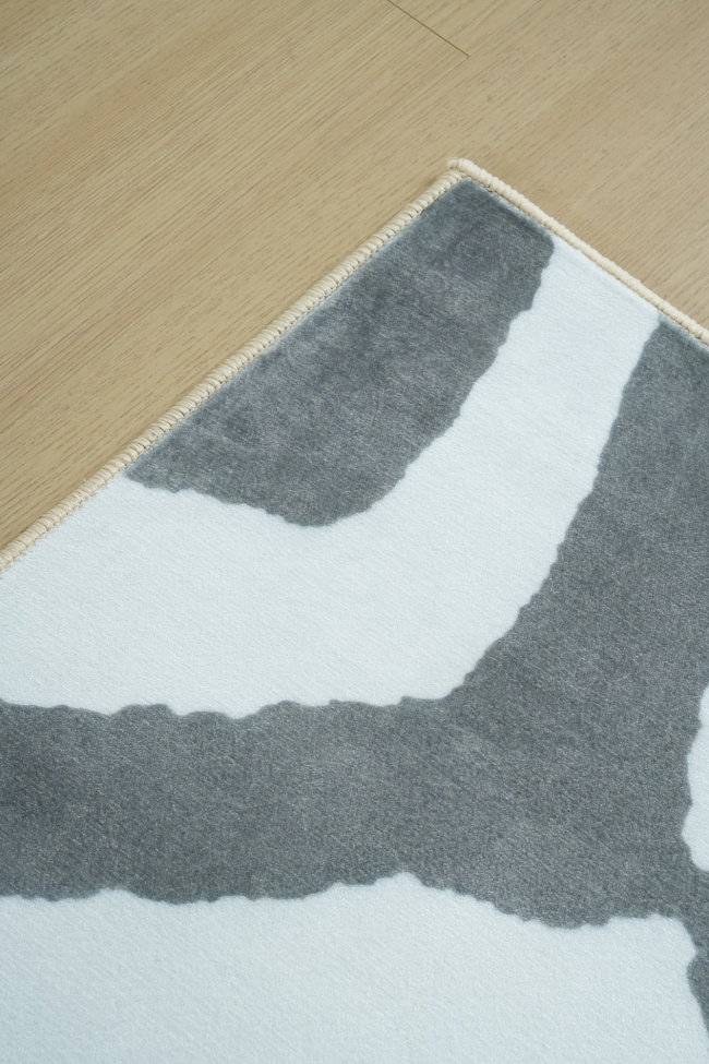 Alfombra 'Marovi' - Gris/Blanco