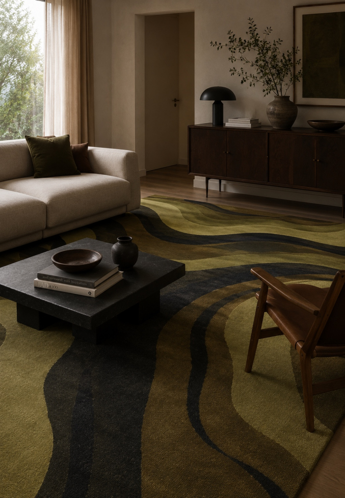 Alfombra 'Marionae' - Marrón/Beige
