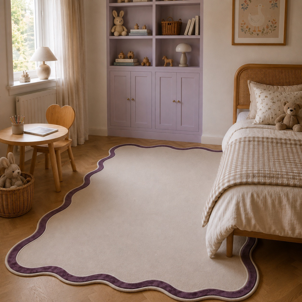 Alfombra 'Aureline' - Gris/Morado
