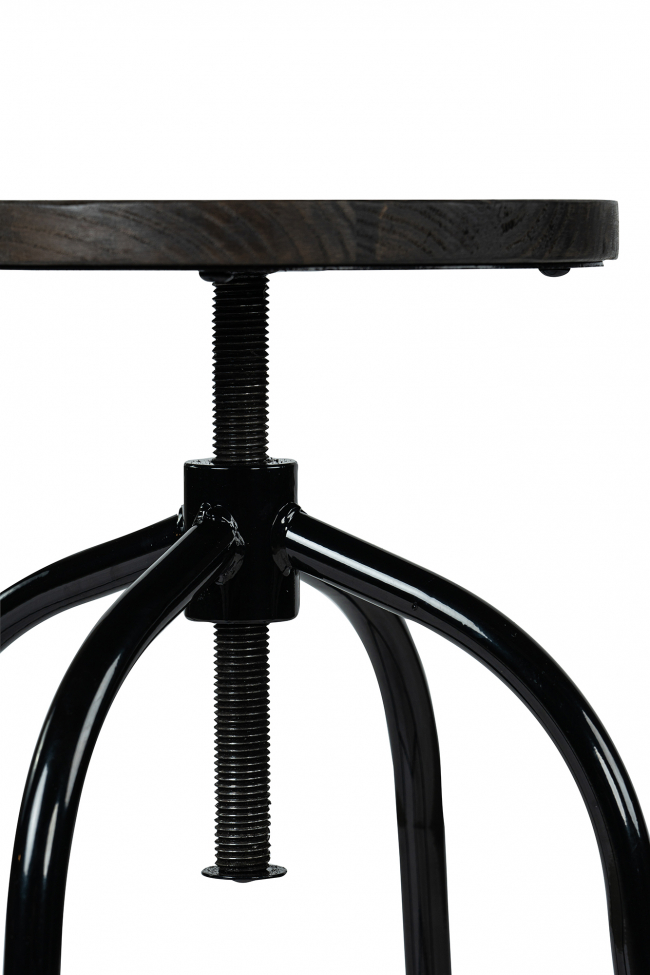 Taburete 'Frans' - Marrón claro/Negro