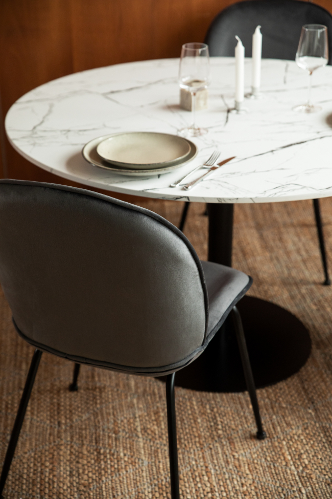 Silla 'Lux' - Gris/Negra