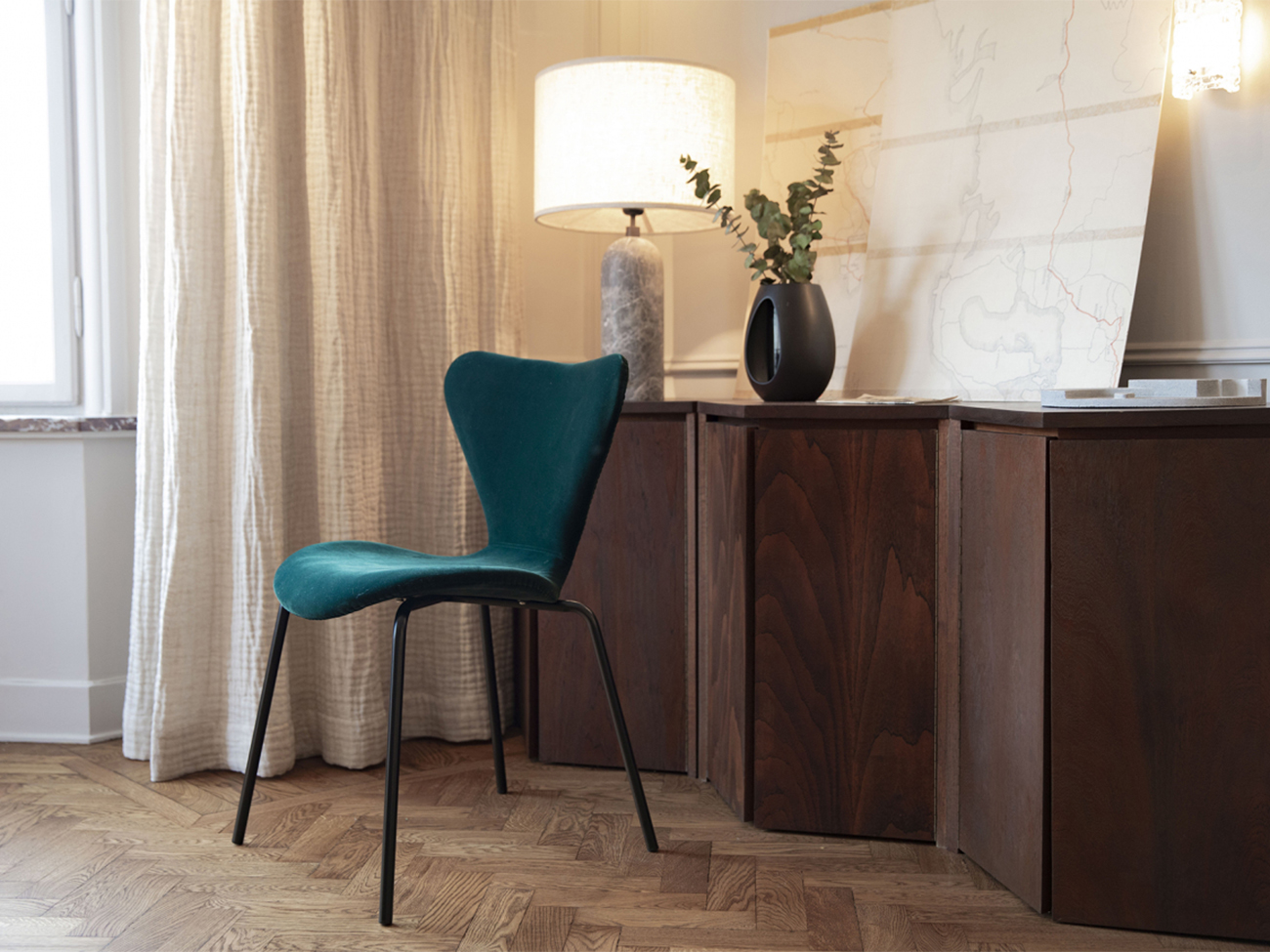 Silla 'Medianoche' - Terciopelo