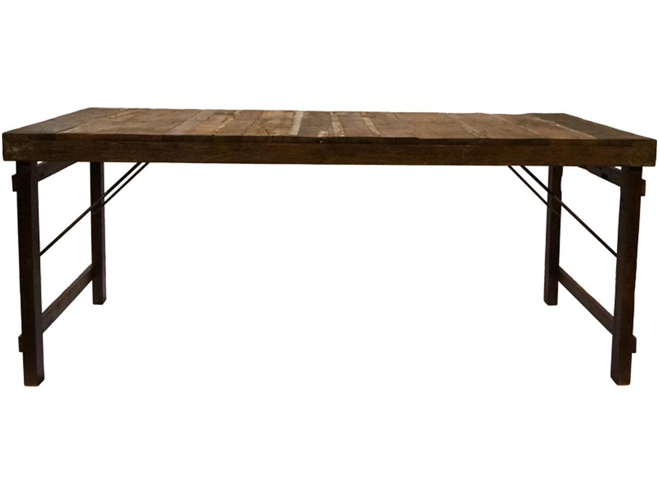 Mesa de comedor Vintage 180x90cm - Madera/Hierro