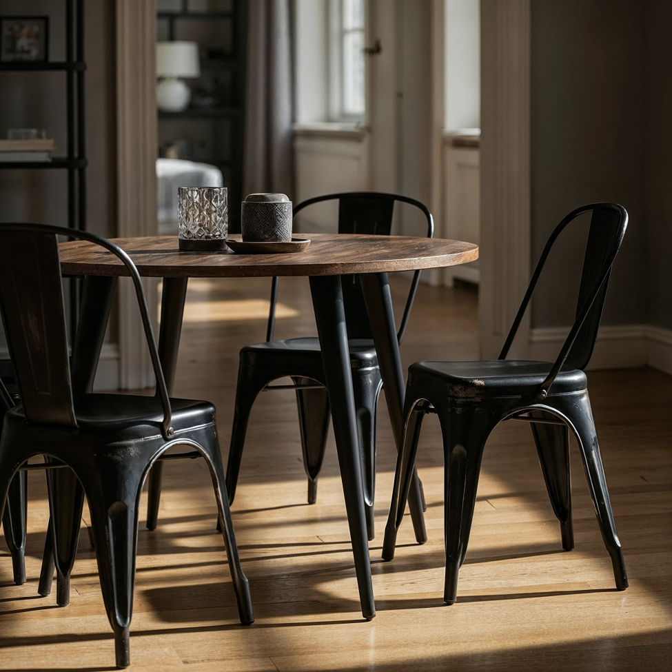 Silla 'Montmartre' - Vintage negro