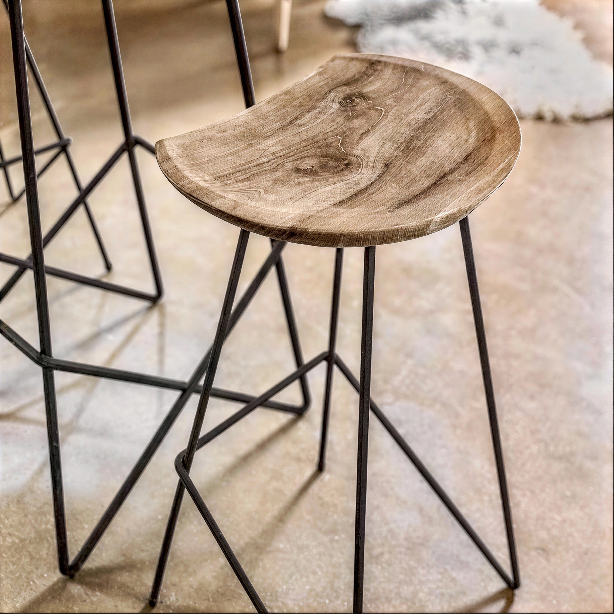 Taburete 'Teak' 77cm - Naur
