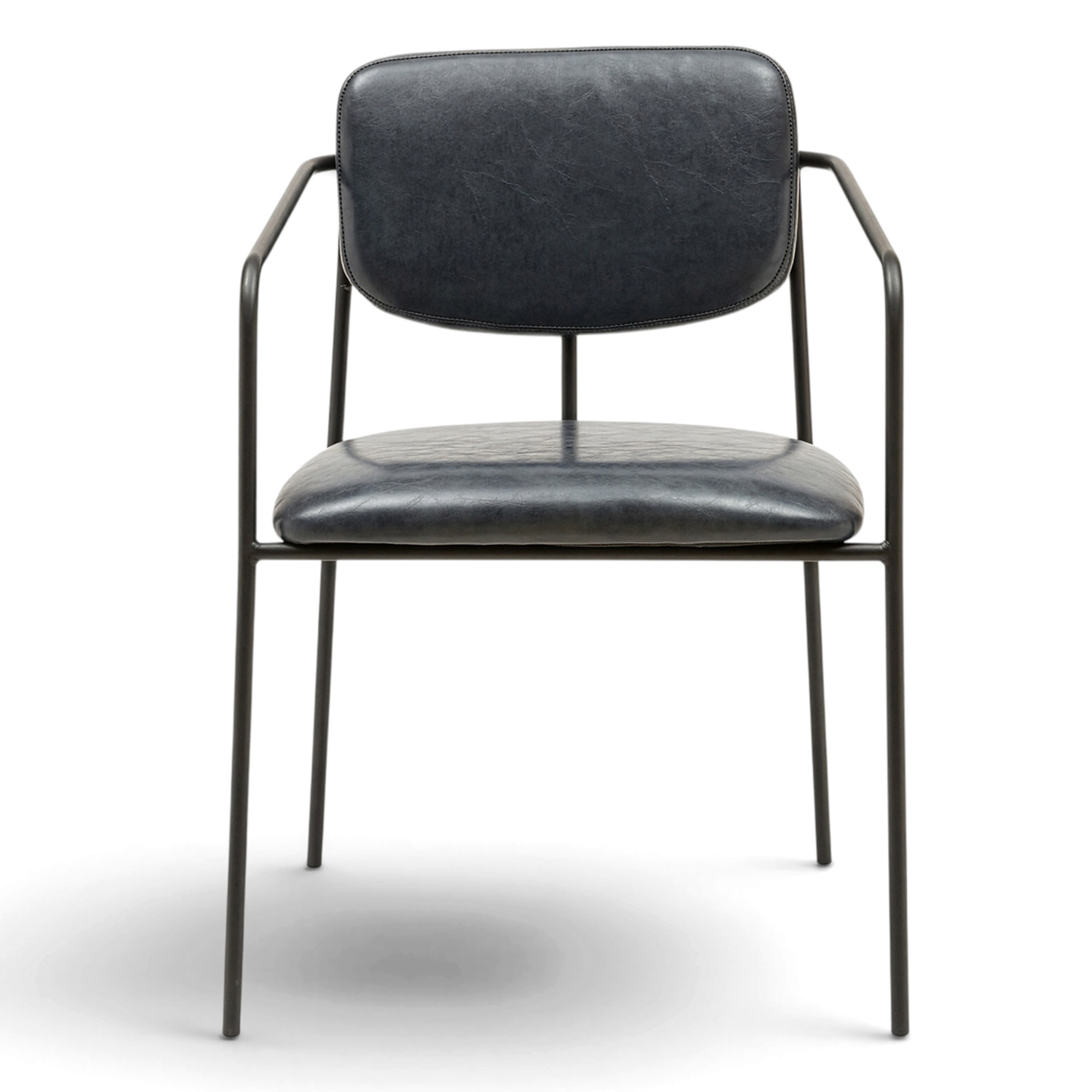 Silla con brazos 'Ebba' - Gris oscuro