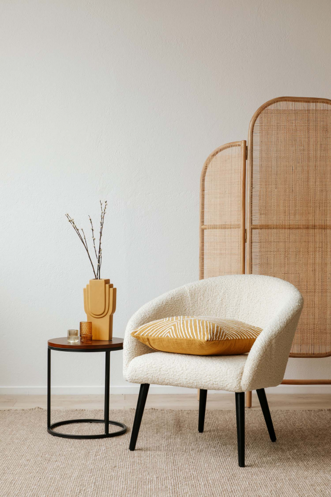 Sillón 'Puffy' - Blanco/Teddy