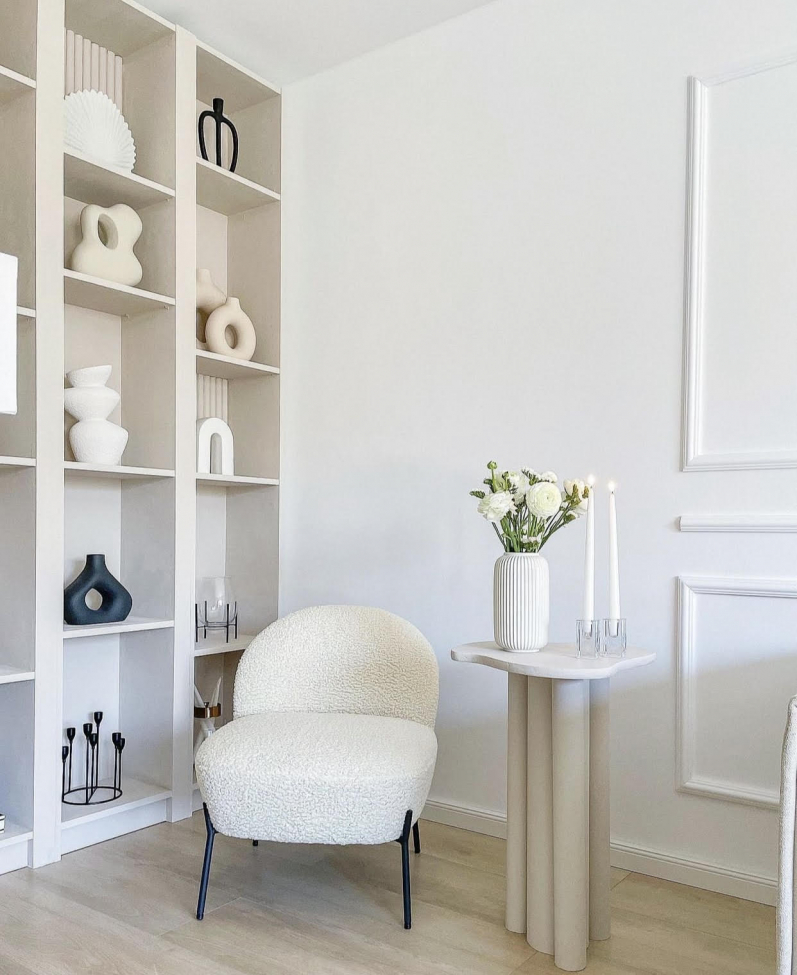 Sillón 'Gori' - Blanco/Teddy