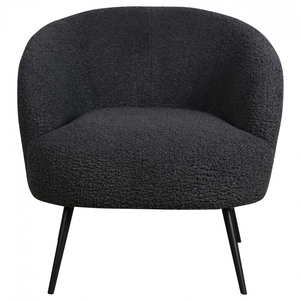 Sillón 'Capri' - Gris/Bouclé