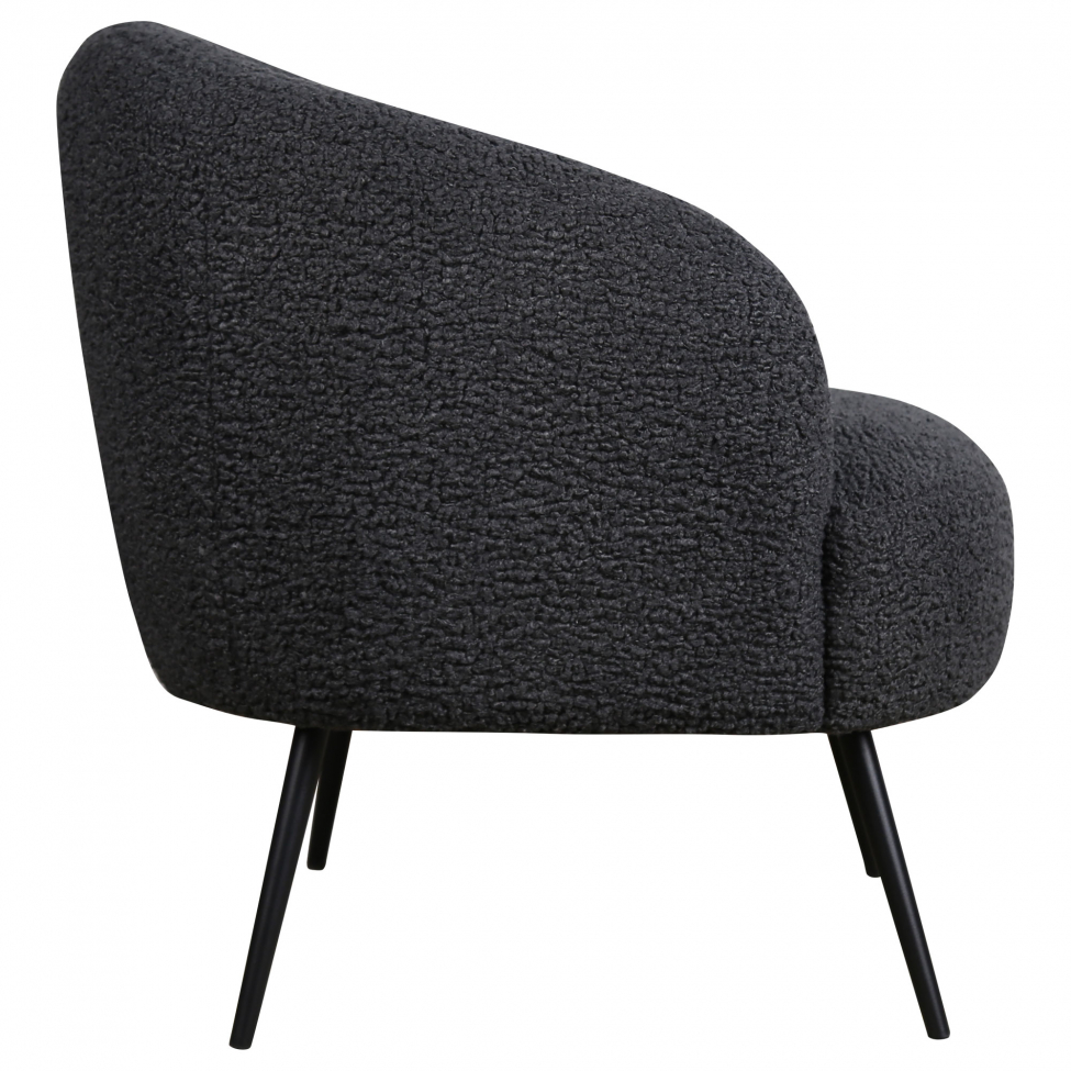 Sillón 'Capri' - Gris/Bouclé
