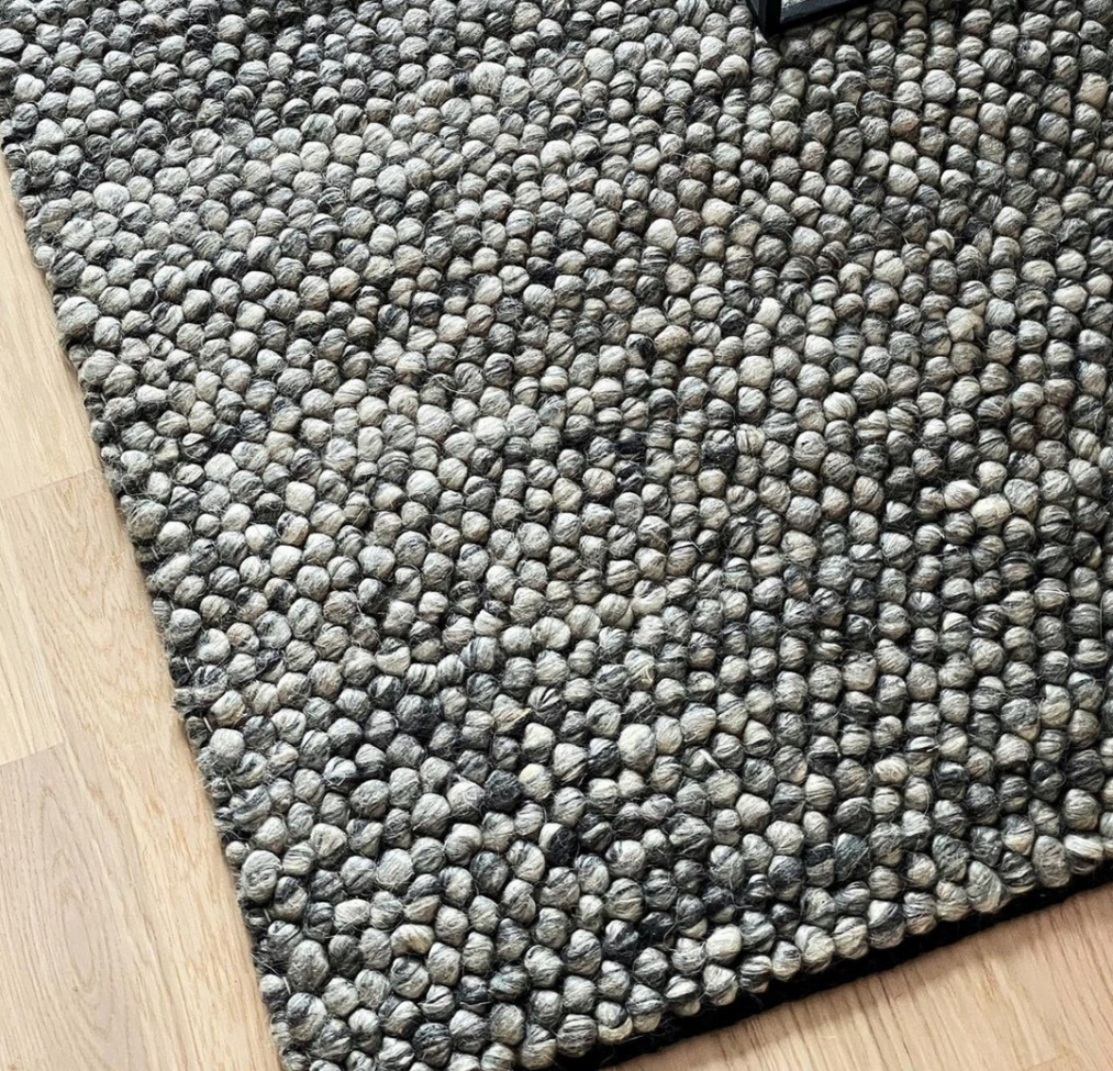 Alfombra de lana 'Avafors Wool Bubble' 160x230cm - Gris