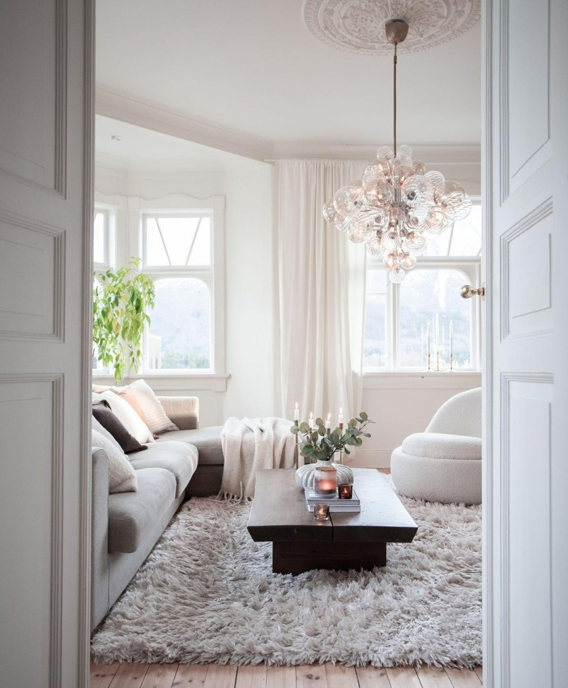 Alfombra de pelo 'Janjira' 130x190cm - Offwhite