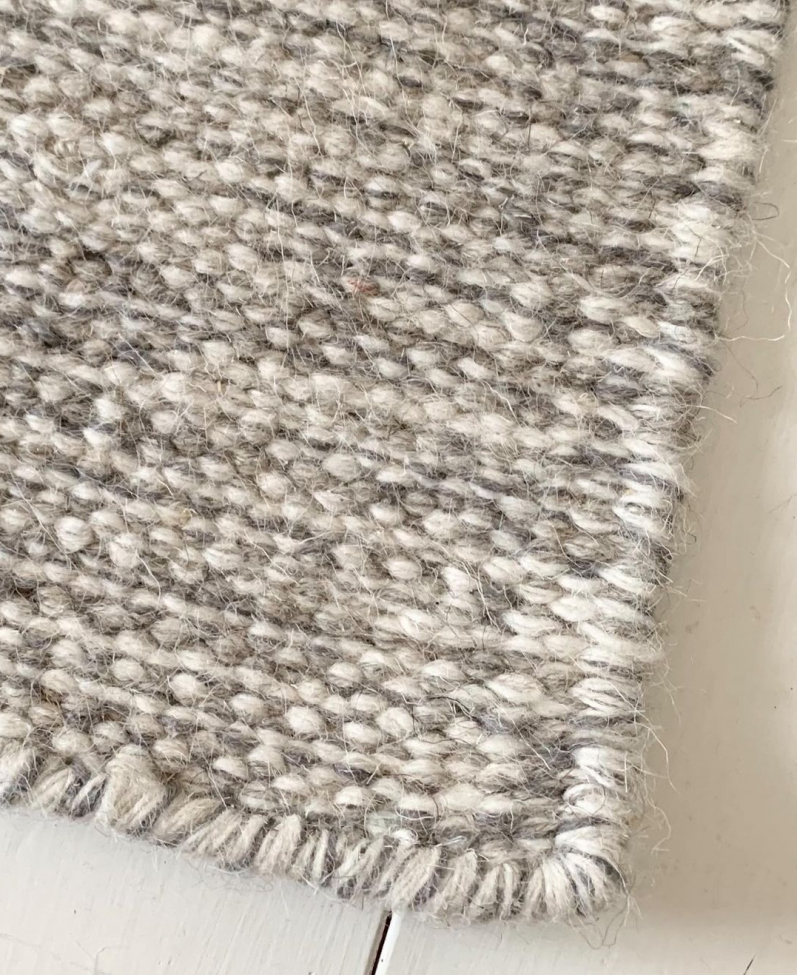 Alfombra de lana 'Dhurry' 250x350cm - Gris