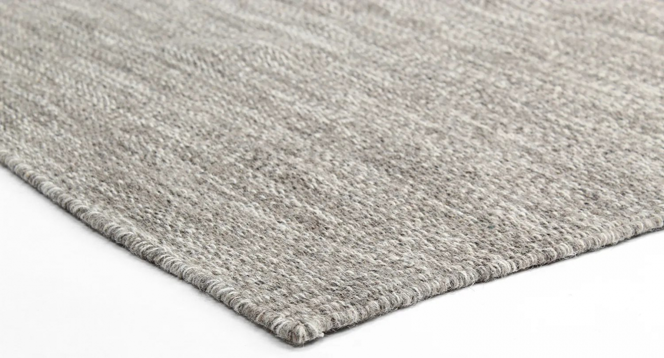 Alfombra de lana 'Dhurry' 130x190cm - Beige
