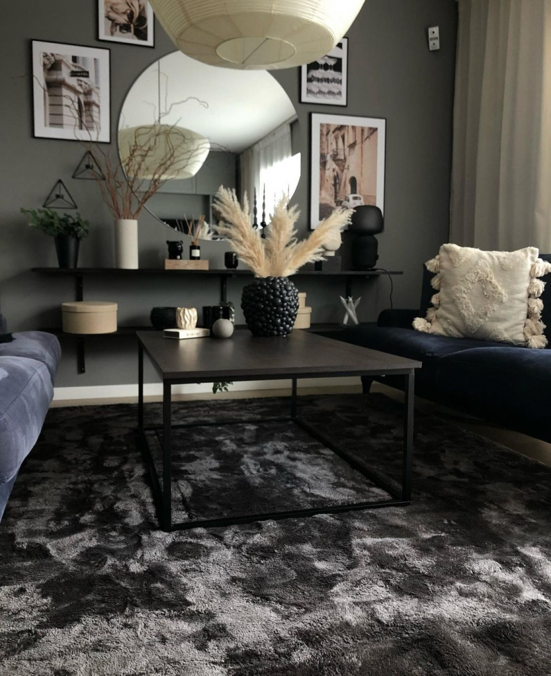 Alfombra de pelo 'Aranga Super Soft' 160x230cm - Antracita