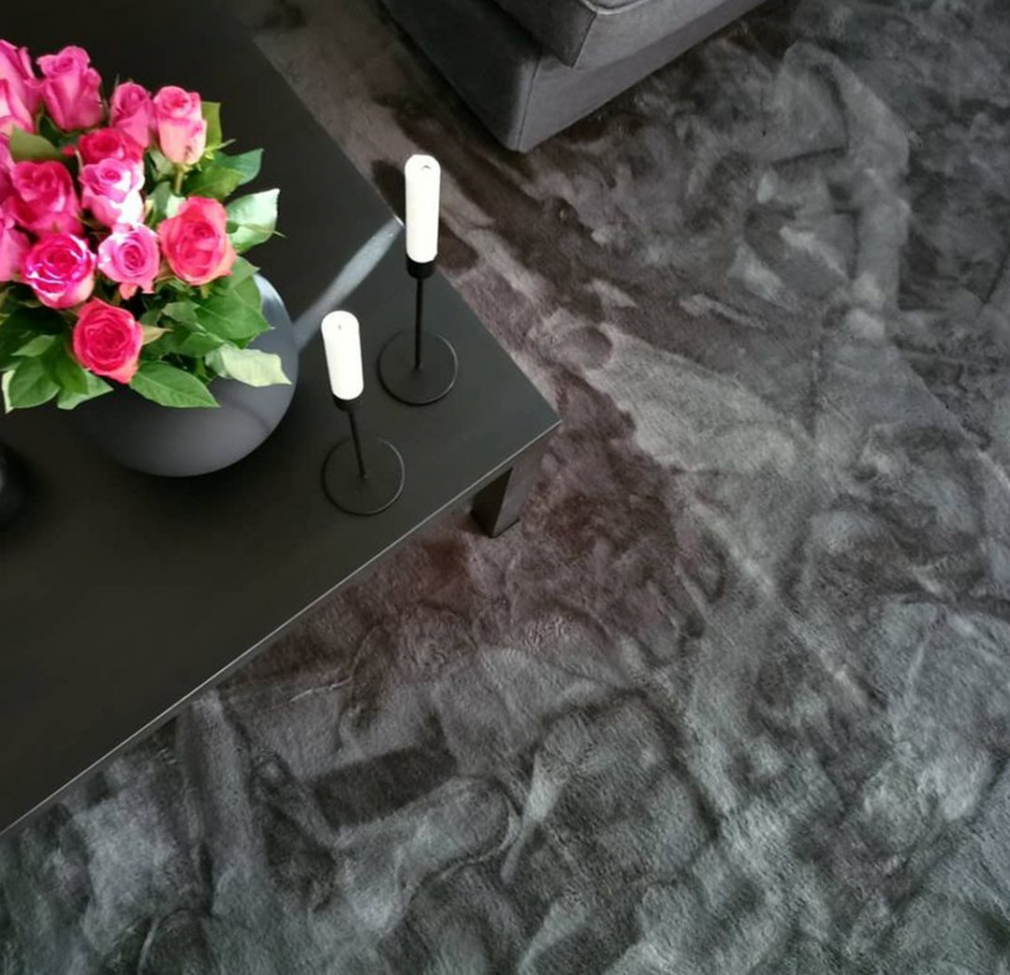 Alfombra redonda 'Aranga Super Soft' 120cm - Antracita