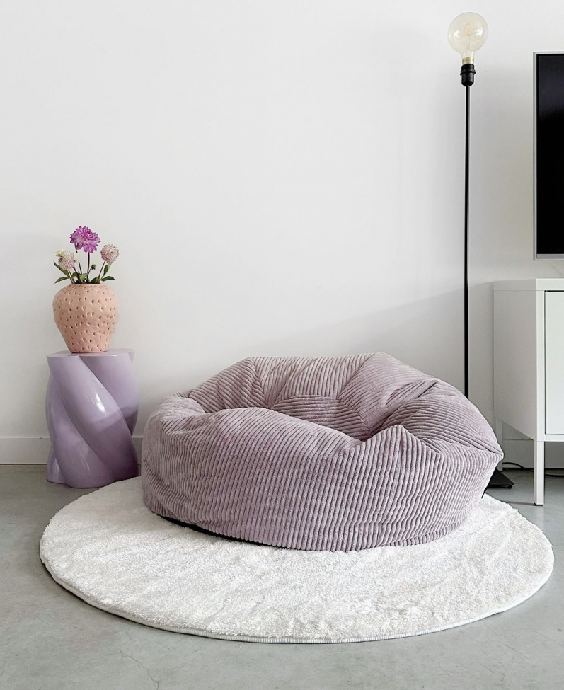 Alfombra redonda 'Aranga Super Soft' 120cm - Blanco