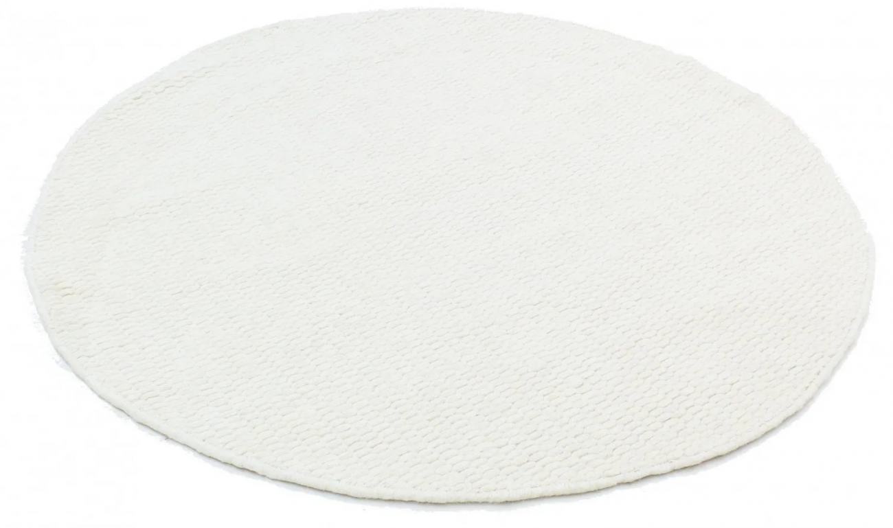 Alfombra redonda 'Cartmel' 200cm - Blanco roto