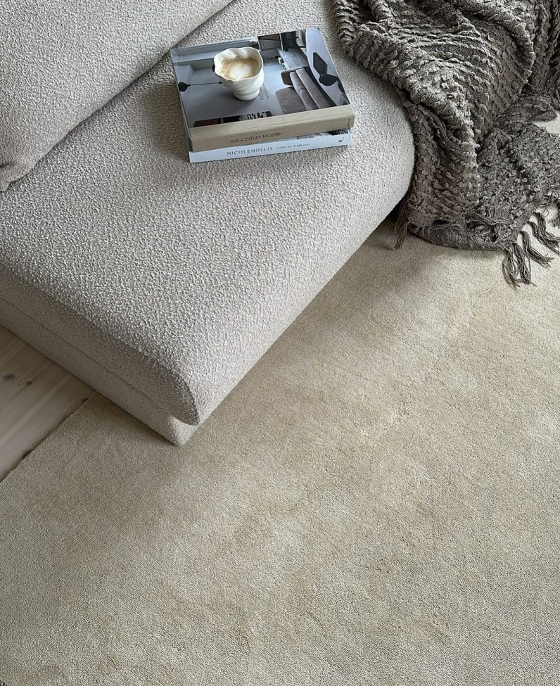 Alfombra de lana 'Ella' 200x290cm - Crema