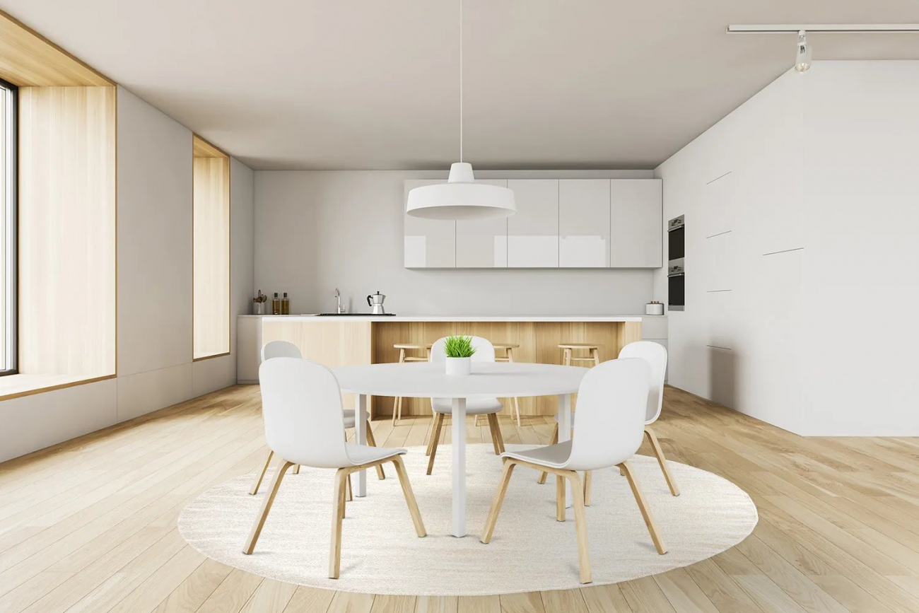 Alfombra redonda 'Hamilton' 200cm - Natural