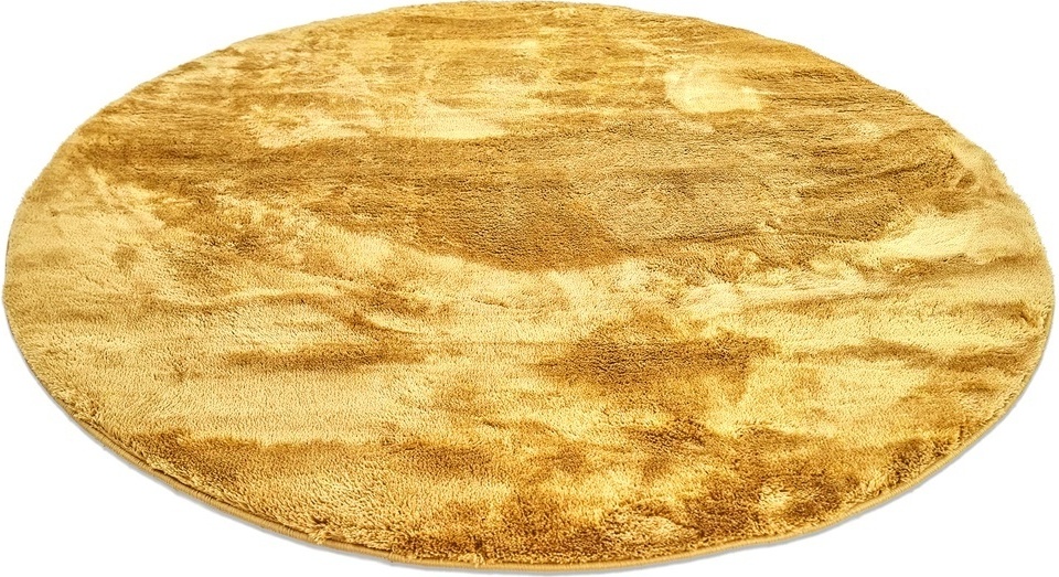 Alfombra redonda 'Aranga Super Soft' 200cm - Amarillo