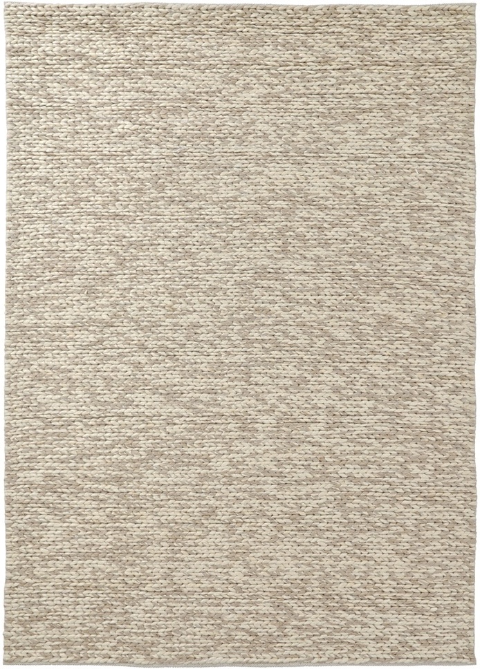 Alfombra de lana 'Talvia Braided Wool' - Natural