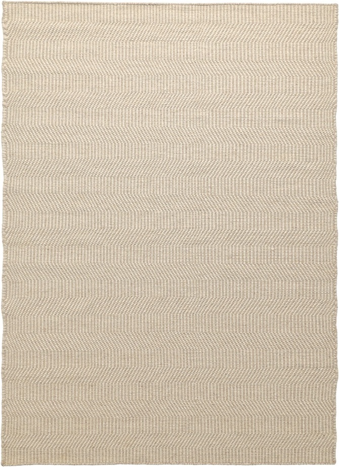 Alfombra de lana 'Larkana' - Beige/blanco