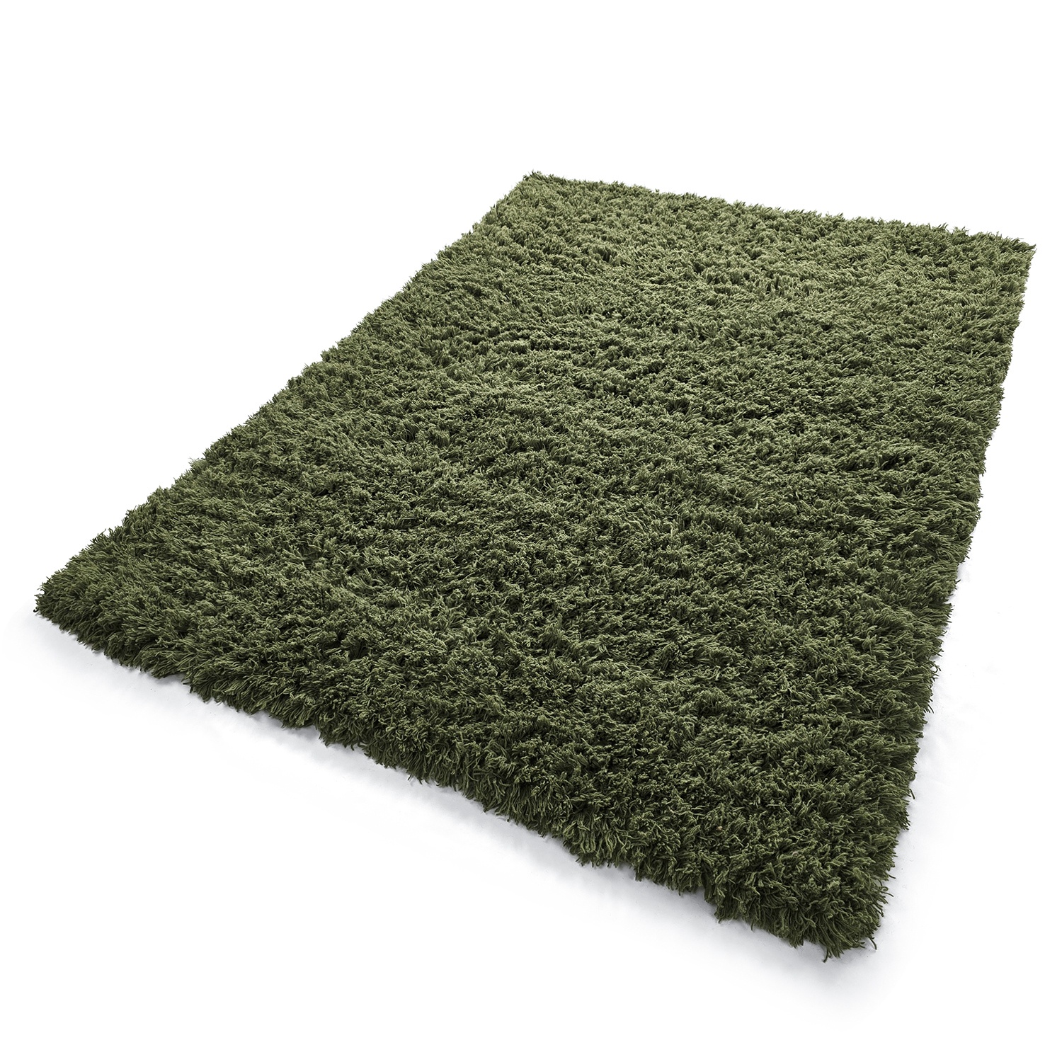 Alfombra Tipo Rya 'Lana tejida a mano Fassale' - Verde