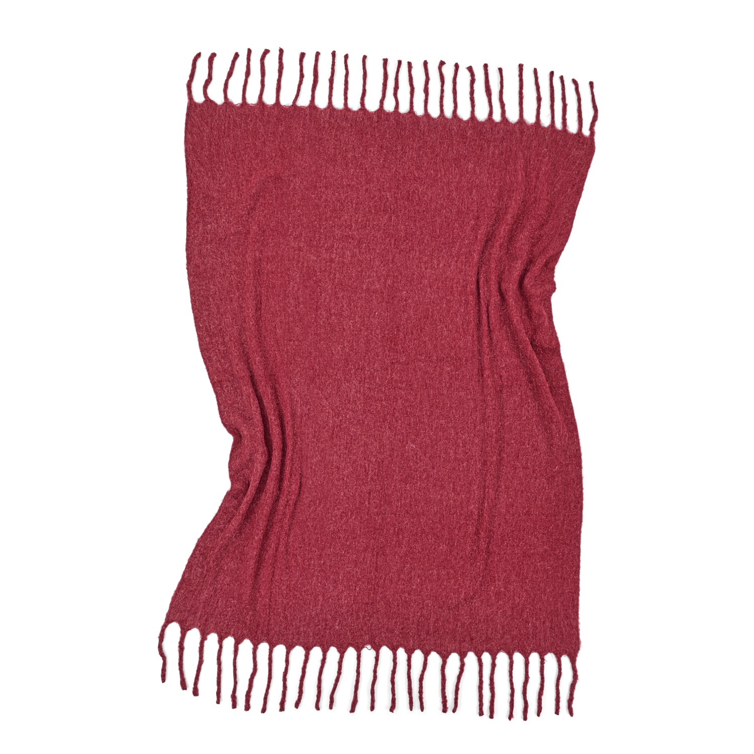 Plaid 'Samantha' 130x170cm - Rojo oscuro