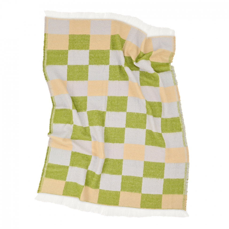 Cuadros 'Audrey Check' 130 x 170 cm - Beige/verde/morado