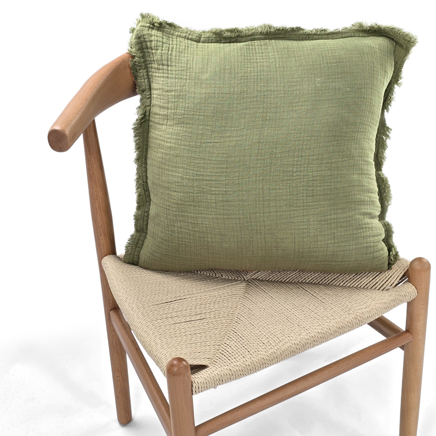 Funda de cojín 'Dorena' 45x45cm - Verde