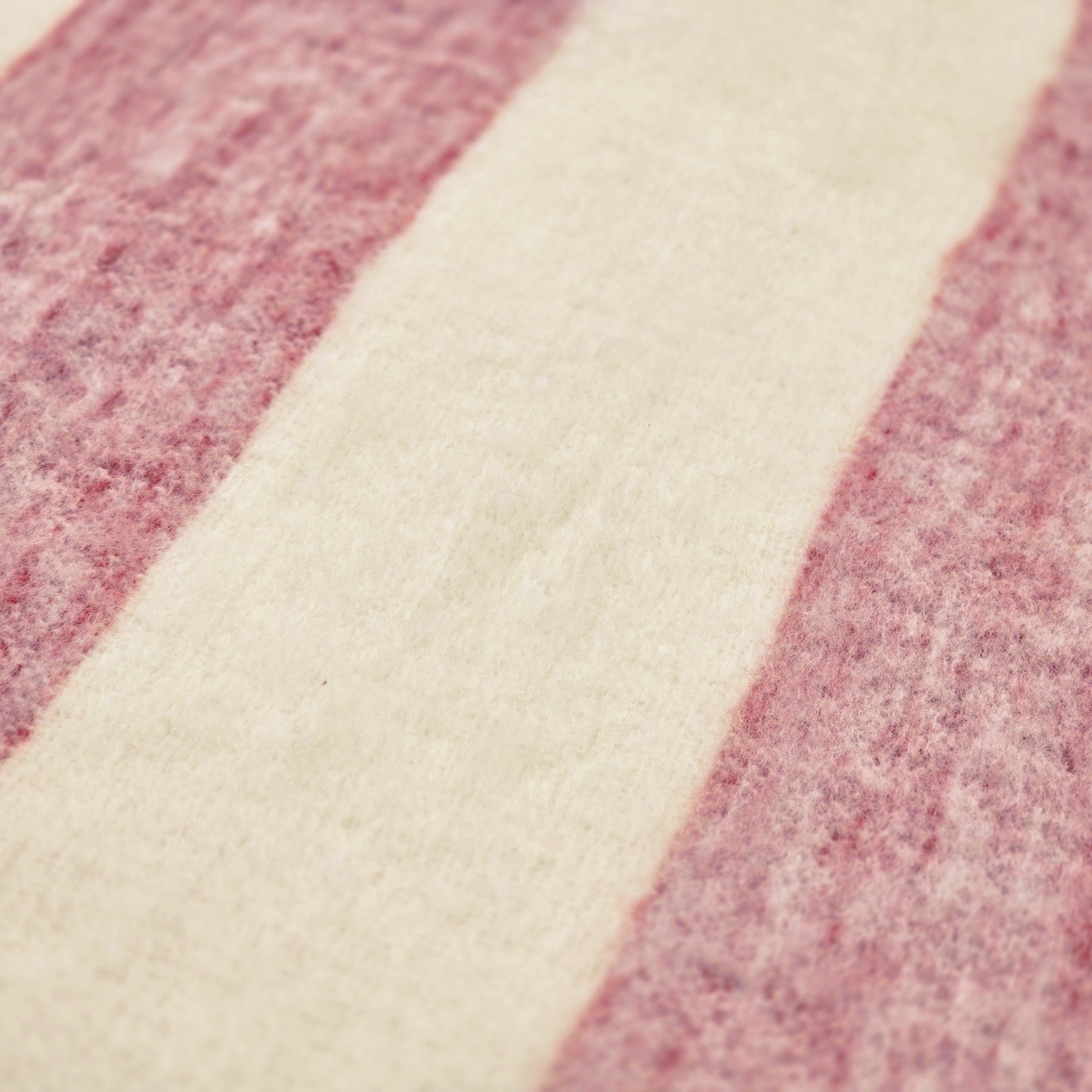 Plaid 'Beatriz Stripe' 130x170cm - Rojo/blanco