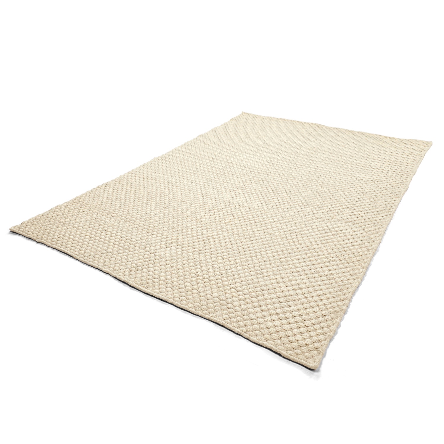 Alfombra de lana 'Ovelia' - Beige/blanco