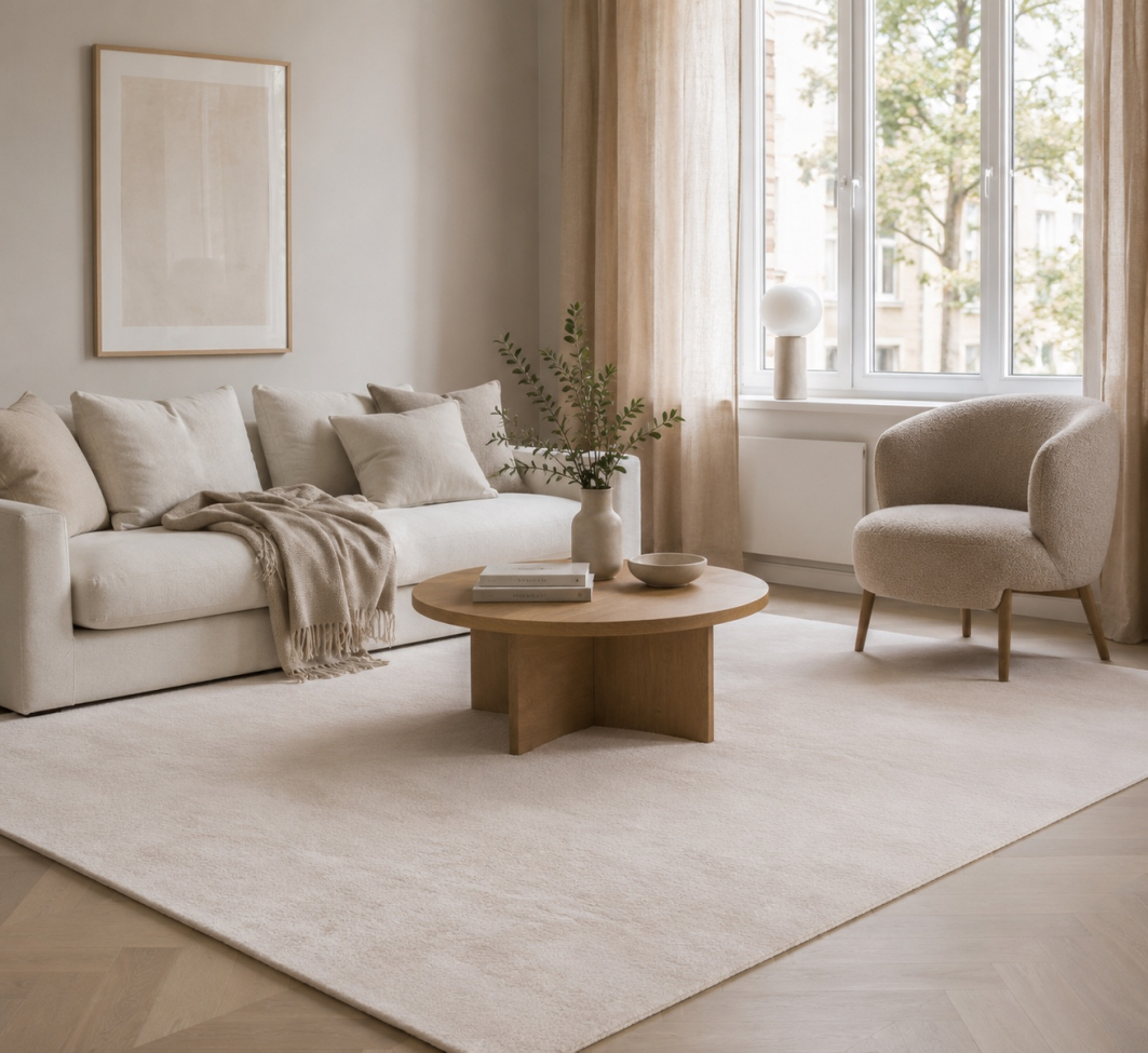 Alfombra Tipo Rya 'Cloud Super Soft' - Blanco roto