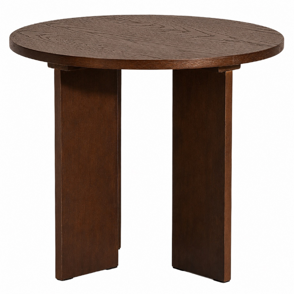 Mesa de caf&eacute; 'Cr&eacute;me' Redonda 55 cm - Nogal