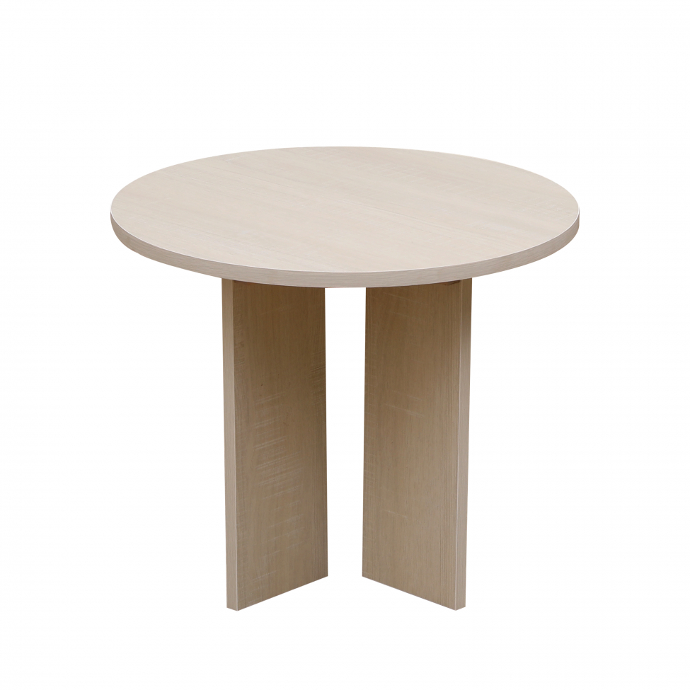 Mesa de café 'Créme' Redonda 55 cm - Pigmentada blanca