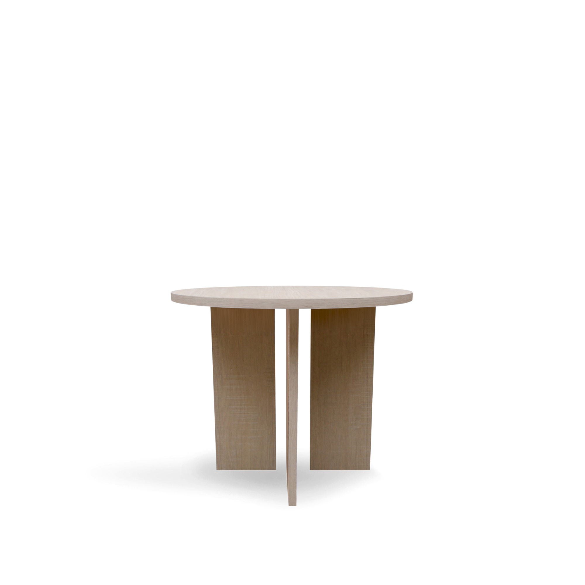 Mesa de caf&eacute; 'Cr&eacute;me' Redonda 55 cm - Pigmentada blanca