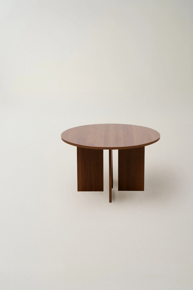 Mesa de café 'Créme' Redonda 75cm - Nogal