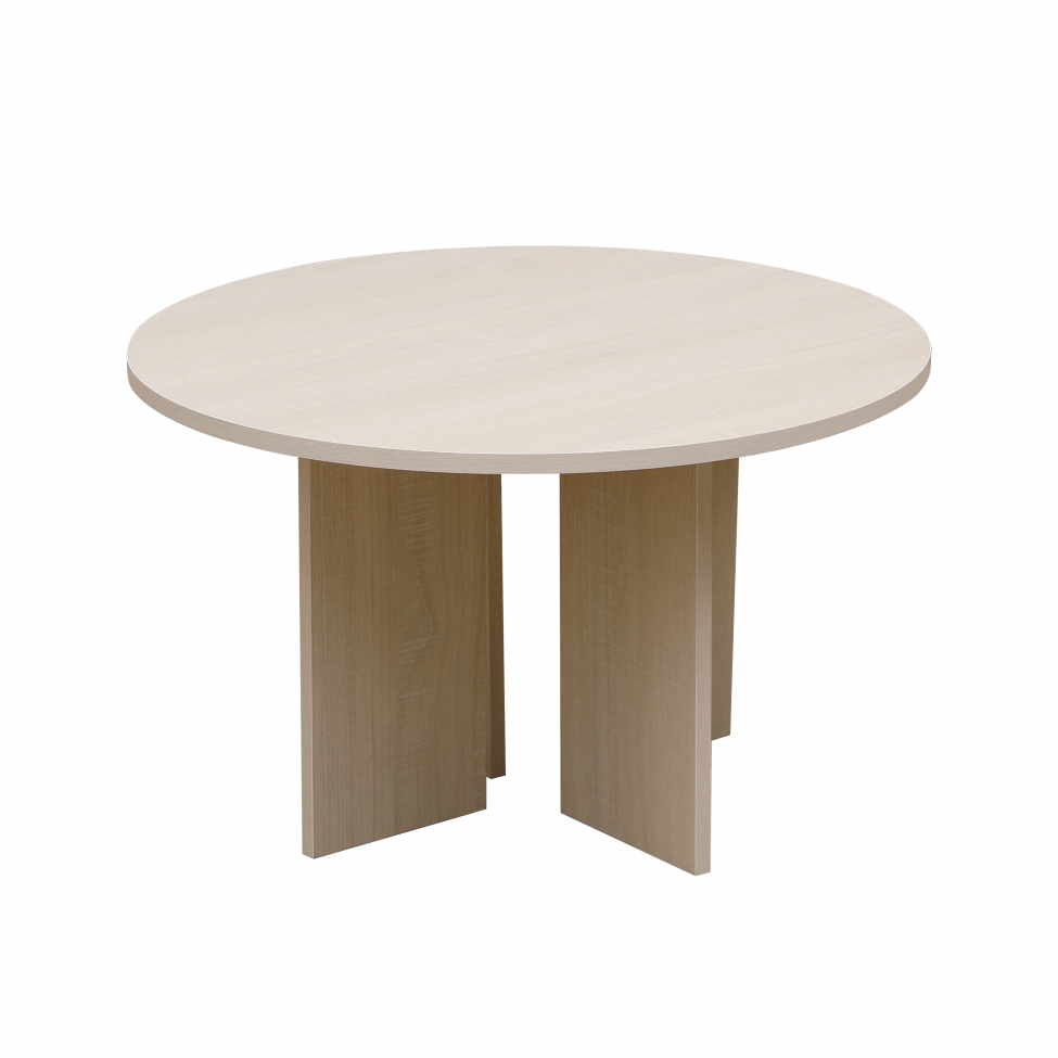 Mesa de café 'Créme' Redonda 75cm - Pigmentada blanca