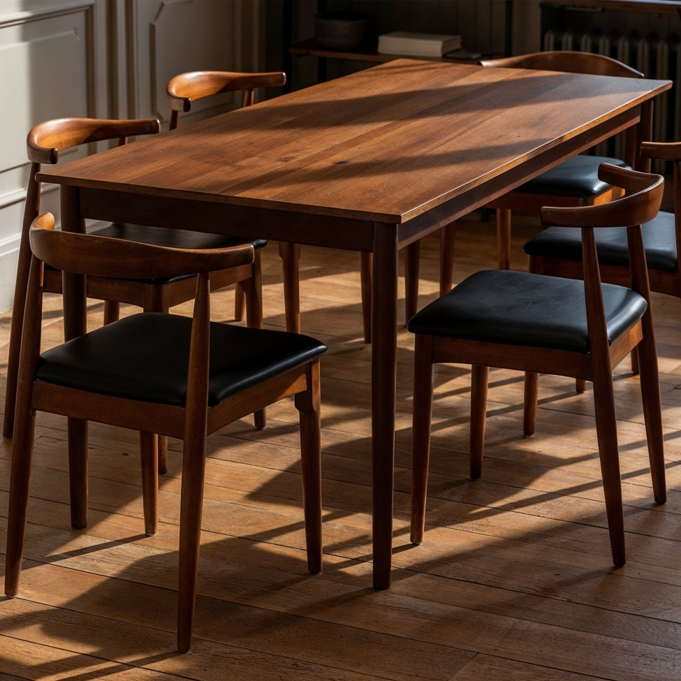 Mesa de comedor 'Fager' 135cm - Nogal