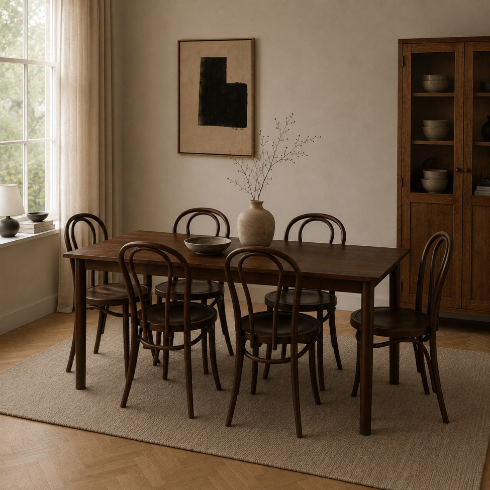 Mesa de comedor 'Fager' 135cm - Nogal