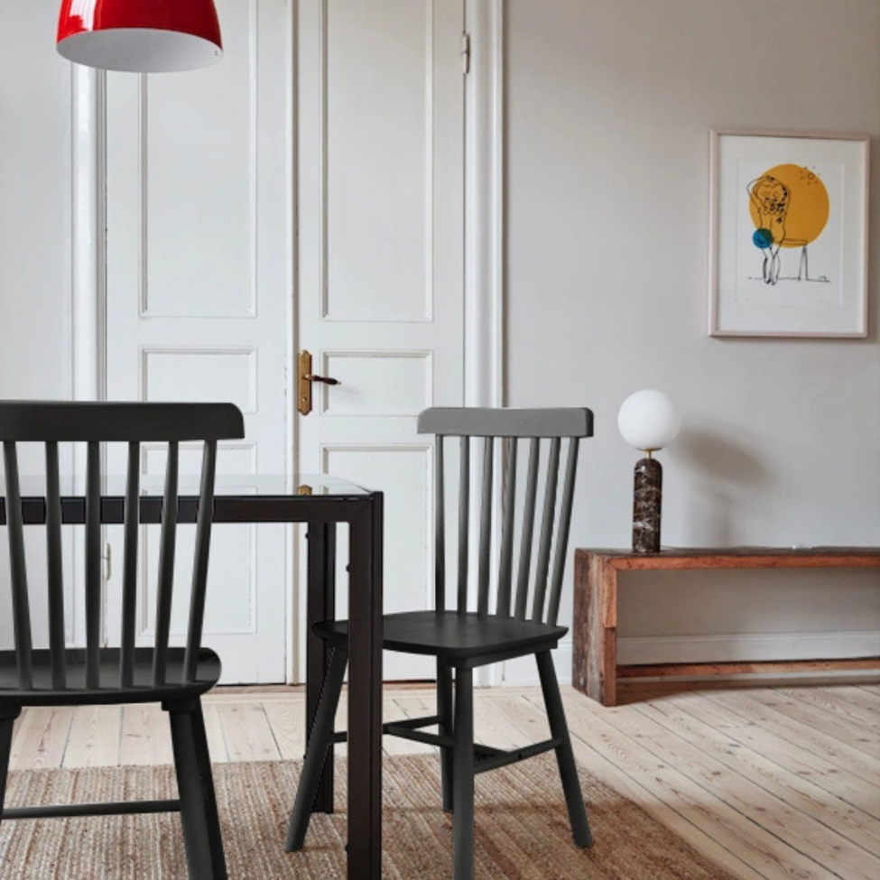 Silla de barra 'Elsa' - Negra