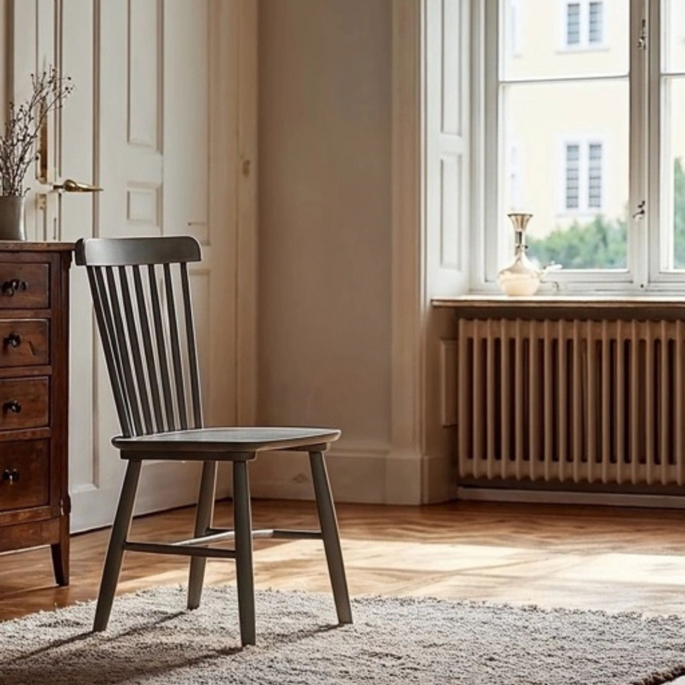 Silla de barra 'Elsa' - Gris oscuro/Gris plateado