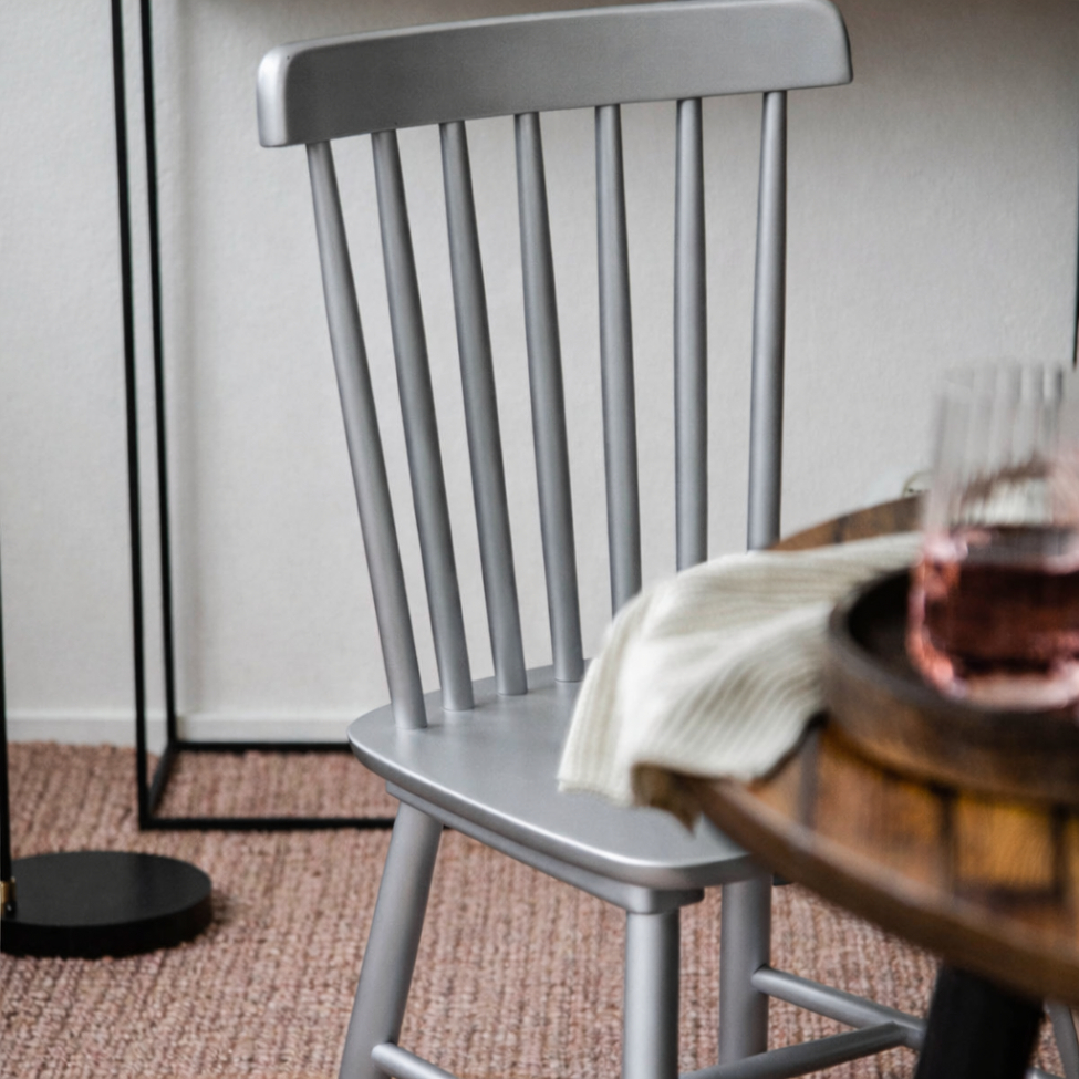 Silla de barra 'Elsa' - Gris plateado