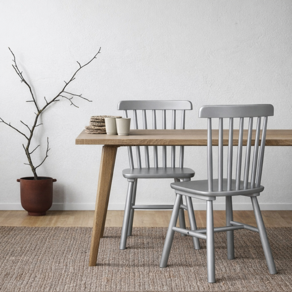 Silla de barra 'Elsa' - Gris plateado