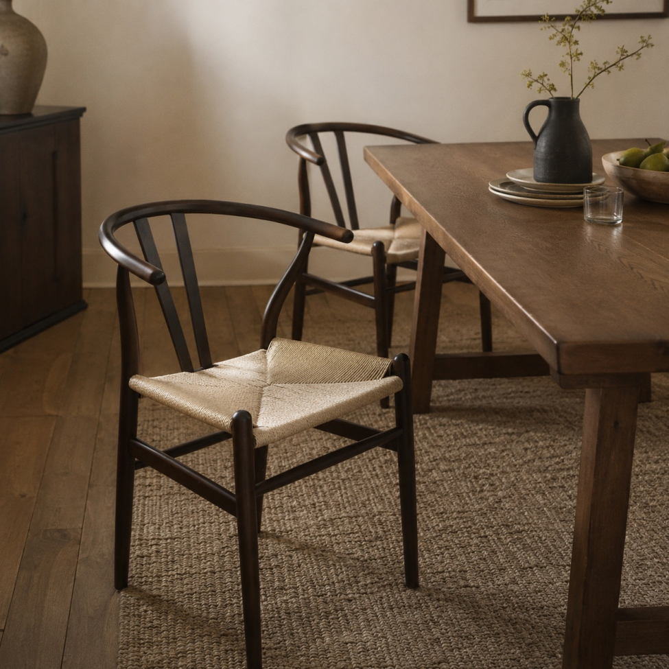 Silla 'Alta' - Nogal/Beige