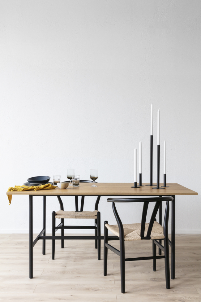 Silla 'Alta' - Negro/Beige