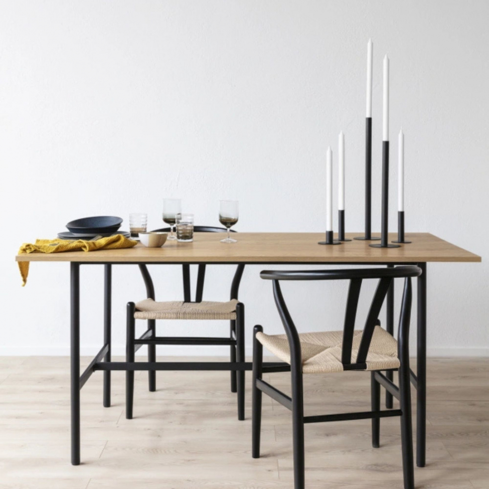 Silla 'Alta' - Negro/Beige