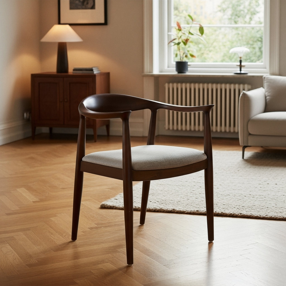 Silla 'Ask' - Nogal/Gris