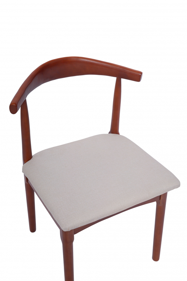 Silla 'Fager' - Nogal/Beige